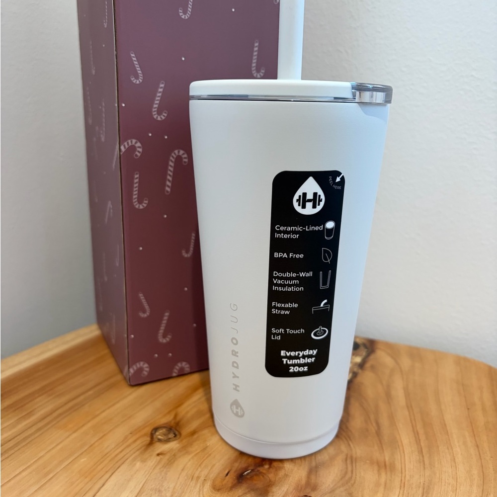Hydrojug Tumbler with Straw - Linen